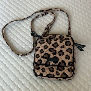 Vera Bradley Leopard Print Quilted Crossbody Bag